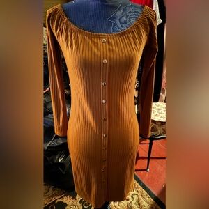 NWOT LU❤️NYC SIZE Large Women’s Dress 32” B 30”W GORGEOUS FABRIC